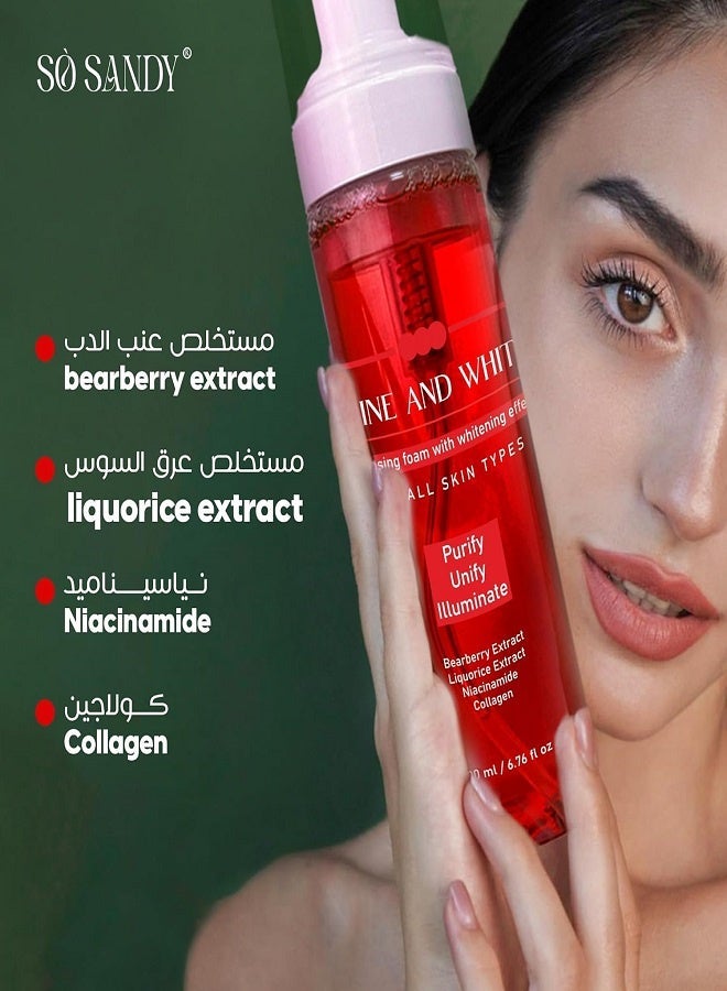 So Sandy Shine and White Foam Cleanser For Whitening - 200 ml - Image 3